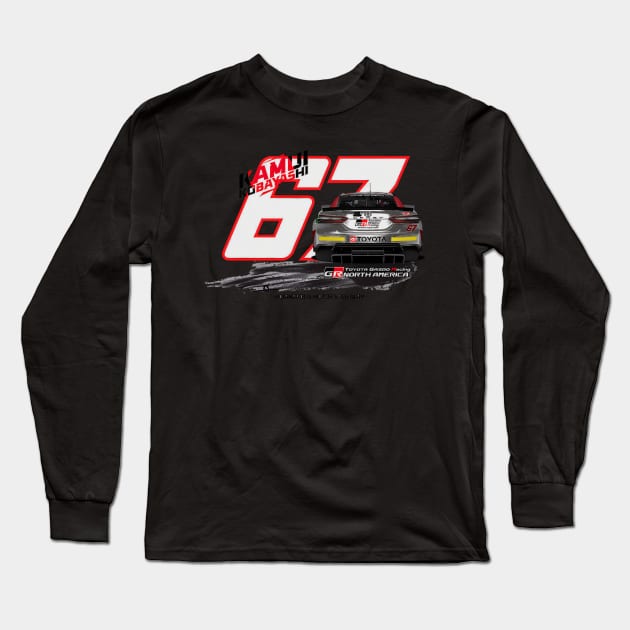 Kamui Kobayashi 23Xi Gazoo Racing Long Sleeve T-Shirt by KimonoKaleidoscope